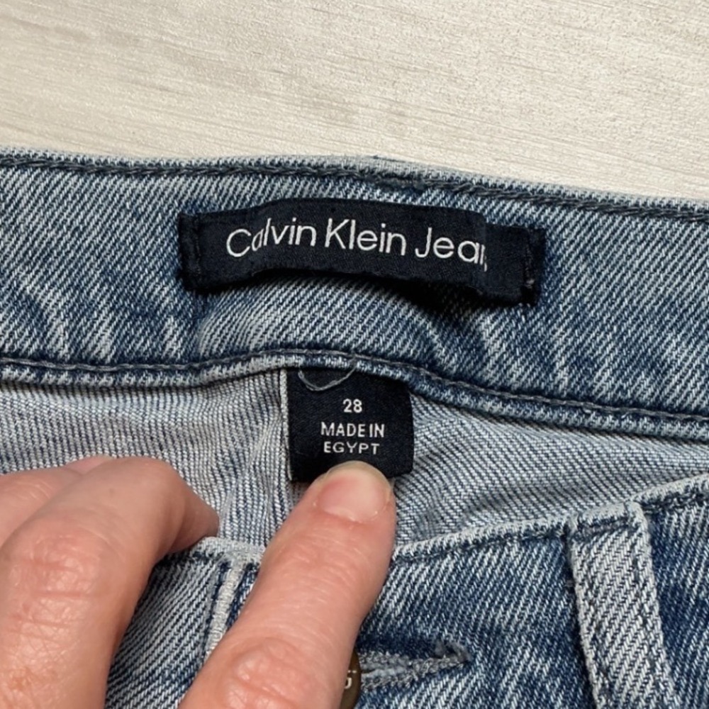 Calvin Klein Jeans Wide Leg Women 28 Light Blue PreLoved - Picture 3 of 8